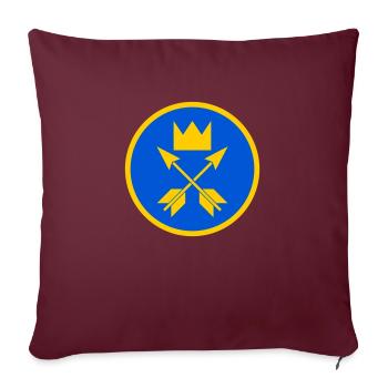 Dalarna - Sofa pillowcase 17,3'' x 17,3'' (45 x 45 cm) - burgundy - Front