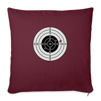 cible - Housse de coussin décorative 45 x 45 cm - bordeaux - Devant