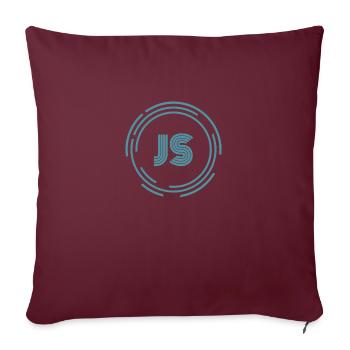 Java-Skript - Sofakissenbezug 45 x 45 cm - Burgunderrot - Vorne