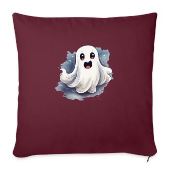 Fantôme - Housse de coussin décorative 45 x 45 cm - bordeaux - Devant