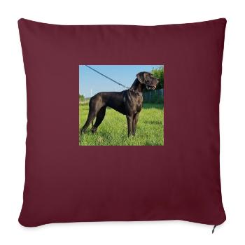 Élite du Bosquet des druides - Housse de coussin décorative 45 x 45 cm - bordeaux - Devant