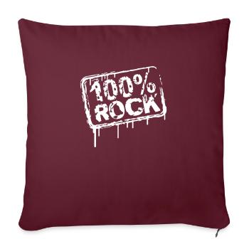 100% Percent Musique Rock Timbre Graffiti Drops - Housse de coussin décorative 45 x 45 cm - bordeaux - Devant