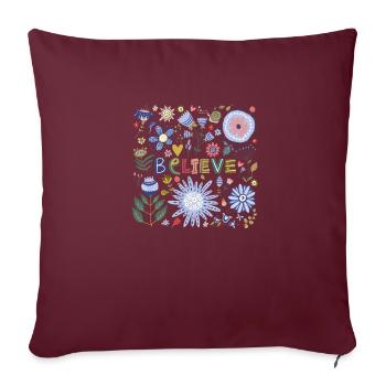 Jésus-Christ,Jésus-Christ,Jésus-Christ,Jésus-Christ - Housse de coussin décorative 45 x 45 cm - bordeaux - Devant