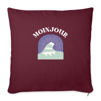 MOINJOUR WAVE - MoinJour 31 - Sofakissenbezug 45 x 45 cm - Burgunderrot - Vorne