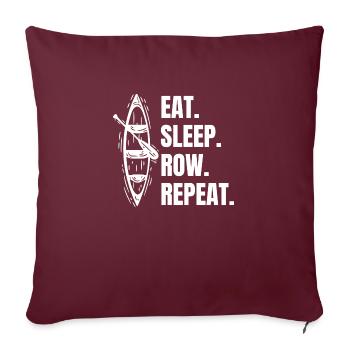 Aviron Dire Club d’aviron Drôle Rameur Aviron - Housse de coussin décorative 45 x 45 cm - bordeaux - Devant