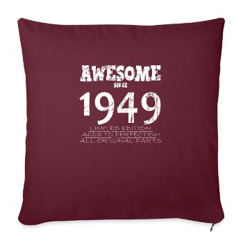 1949 - Legendary 75th Anniversary - Sofa pillowcase 17,3'' x 17,3'' (45 x 45 cm) - burgundy - Front