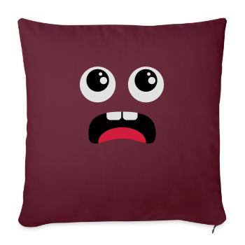 Surpris - comiqueSurpris - Comic - Housse de coussin décorative 45 x 45 cm - bordeaux - Devant