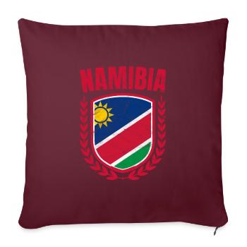 Namibia - Sofakissenbezug 45 x 45 cm - Burgunderrot - Vorne