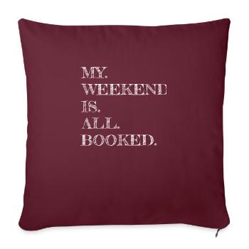 inspirational better frequent readers lover movies - Sofakissenbezug 45 x 45 cm - Burgunderrot - Vorne