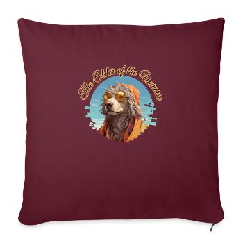 L’Ancien de l’Univers 2 - Housse de coussin décorative 45 x 45 cm - bordeaux - Devant