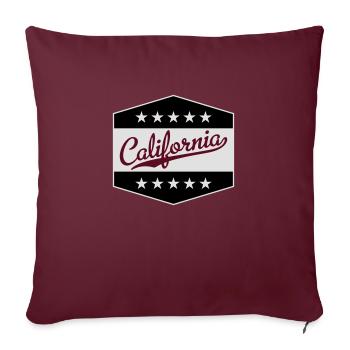 California - Sofakissenbezug 45 x 45 cm - Burgunderrot - Vorne