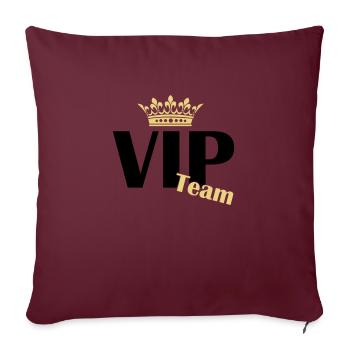 vip team - Sofakissenbezug 45 x 45 cm - Burgunderrot - Vorne