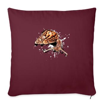 snail - schnecke - Sofakissenbezug 45 x 45 cm - Burgunderrot - Vorne