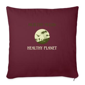 Marine Conservation - Housse de coussin décorative 45 x 45 cm - bordeaux - Devant