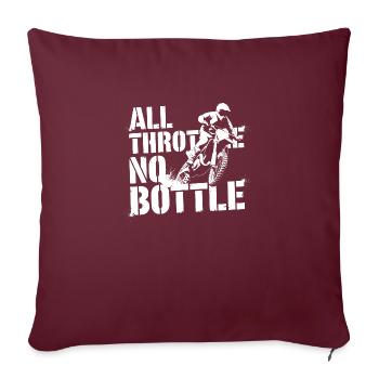 Pure motocross passion - Sofa pillowcase 17,3'' x 17,3'' (45 x 45 cm) - burgundy - Front