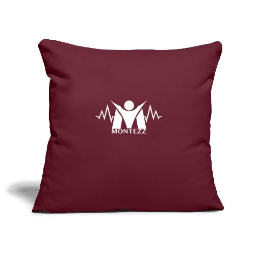 RM - Heart Beat Logo - White - Sofa pillowcase 17,3'' x 17,3'' (45 x 45 cm)
