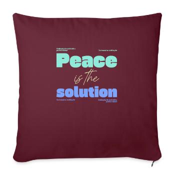 Mental health - Sofa pillowcase 17,3'' x 17,3'' (45 x 45 cm) - burgundy - Front
