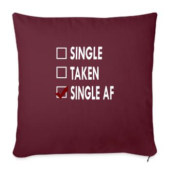 SINGLE SINGLE AF - Housse de coussin décorative 45 x 45 cm - bordeaux - Devant