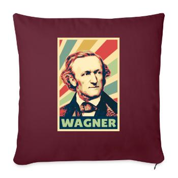 Wagner Vintage Colores - Housse de coussin décorative 45 x 45 cm - bordeaux - Devant