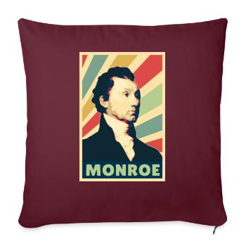 James Monroe Vintage Colores - Housse de coussin décorative 45 x 45 cm - bordeaux - Devant