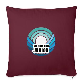 Wachmann Junior Nachfolger Sohn Kind Junge - Sofakissenbezug 45 x 45 cm - Burgunderrot - Vorne