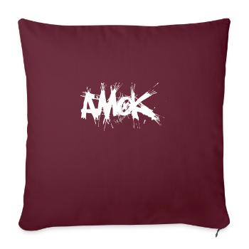 Amok Design - Sofakissenbezug 45 x 45 cm - Burgunderrot - Vorne