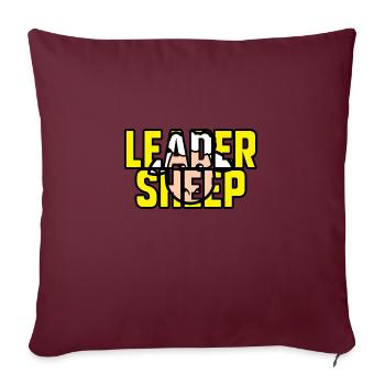 Leader sheep - Housse de coussin décorative 45 x 45 cm - bordeaux - Devant
