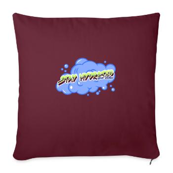 graffiti logo drôle garçons fille cadeau - Housse de coussin décorative 45 x 45 cm - bordeaux - Devant