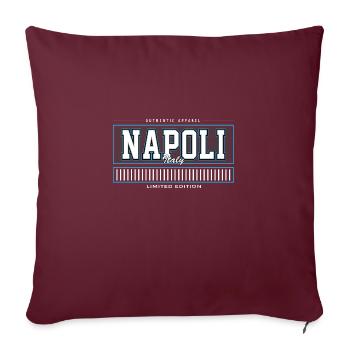NAPOLI - Housse de coussin décorative 45 x 45 cm - bordeaux - Devant
