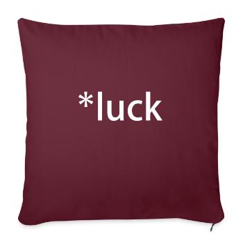Luck St. Patricks Day - Sofakissenbezug 45 x 45 cm - Burgunderrot - Vorne
