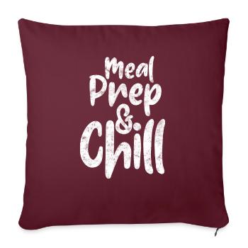 Préparation Des Repas Et Préparation Du Froid Chef Cuisinier - Housse de coussin décorative 45 x 45 cm - bordeaux - Devant