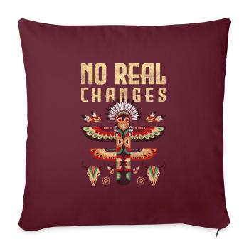 Totem Gardien Sagesse Dieu - Housse de coussin décorative 45 x 45 cm - bordeaux - Devant