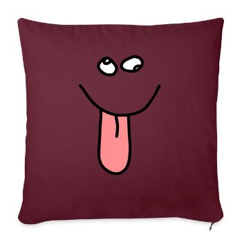 Frecher Bube - Housse de coussin décorative 45 x 45 cm - bordeaux - Devant