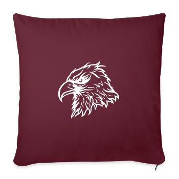 Cool Bald Eagle Eagle - Sofa pillowcase 17,3'' x 17,3'' (45 x 45 cm) - burgundy - Front