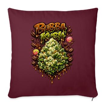 Bubba Kush Graffiti-Druck - Sofakissenbezug 45 x 45 cm - Burgunderrot - Vorne