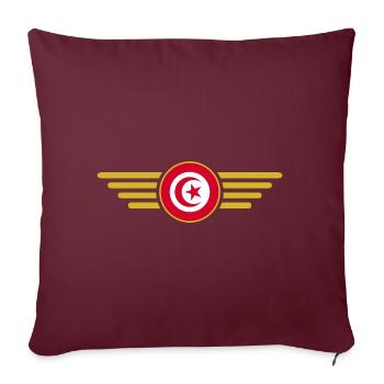 Ich liebe Tunesien, Eleganz Stil Design T-Shirt - Sofakissenbezug 45 x 45 cm - Burgunderrot - Vorne