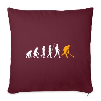 Evolution Feldhockey Geschenk Feldhockey Spieler G - Sofakissenbezug 45 x 45 cm - Burgunderrot - Vorne