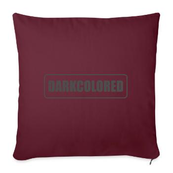 Darkcolored - Sofakissenbezug 45 x 45 cm - Burgunderrot - Vorne