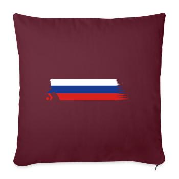 Russia Flag - Football National Team - Housse de coussin décorative 45 x 45 cm - bordeaux - Devant
