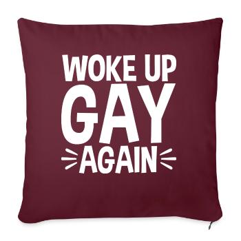 Lustiges Gay Pride Lesbian Pride Okay To Be Gay - Sofakissenbezug 45 x 45 cm - Burgunderrot - Vorne