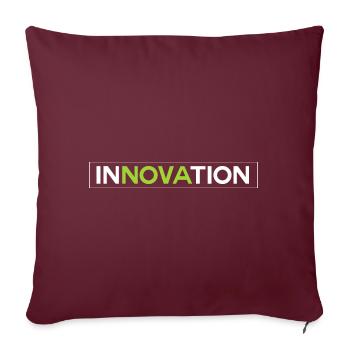 Innovation - Neues, die tolle Geschenkidee - Sofakissenbezug 45 x 45 cm - Burgunderrot - Vorne
