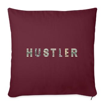 Hustler Money Texture Inspiration - Sofakissenbezug 45 x 45 cm - Burgunderrot - Vorne