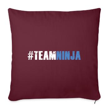 Ninja Warrior - Équipe Ninja - Housse de coussin décorative 45 x 45 cm - bordeaux - Devant