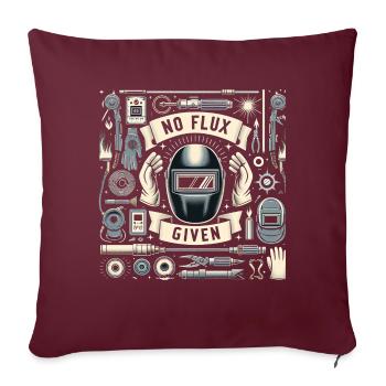 Pas de flux donné 18 - Housse de coussin décorative 45 x 45 cm - bordeaux - Devant