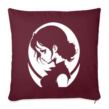 Batcave Girl Dark Fairytale Goth Okkulte Frauen Got - Sofakissenbezug 45 x 45 cm - Burgunderrot - Vorne