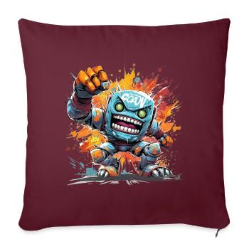 spray cans creature original urban graffiti fashion - Sofa pillowcase 17,3'' x 17,3'' (45 x 45 cm) - burgundy - Front