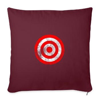 cible - Housse de coussin décorative 45 x 45 cm - bordeaux - Devant
