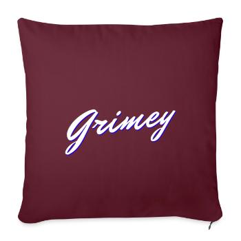 Grimey HIP HOP WEAR - Housse de coussin décorative 45 x 45 cm - bordeaux - Devant