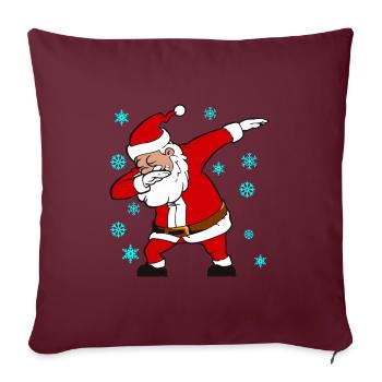 Santa Dab Christmas Christmas Gift - Housse de coussin décorative 45 x 45 cm - bordeaux - Devant