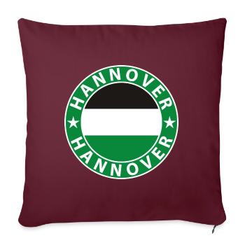Hannover - Sofakissenbezug 45 x 45 cm - Burgunderrot - Vorne